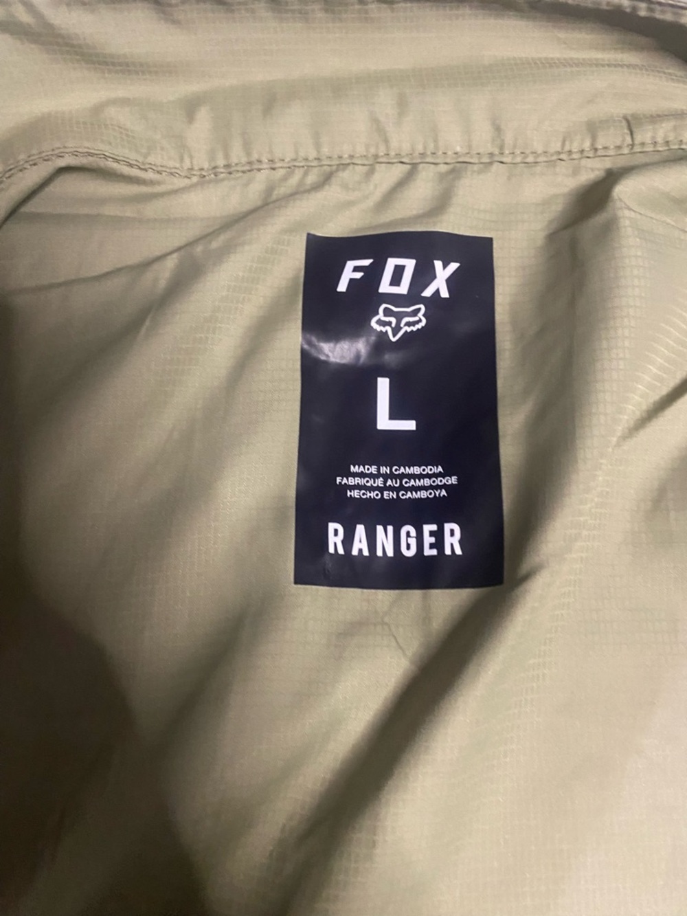 Fox Women’s Olive Green Windbreaker Jacket with Zip Pockets - Picture 5 of 5
